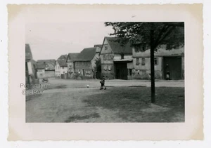 Vintage Foto 1948 Deutschland Münzenberg Stadtzentrum Sharp Photo - Bild 1 von 2