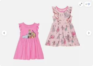 Disney GIRLS 2PK Dress, Princesses (PINK 4T)NWT - Picture 1 of 7