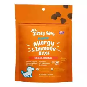 Zesty Paws Puppy Aller-Immune Bites Immune System Lamb Flavor 60 Count Exp 04/25 - Picture 1 of 8