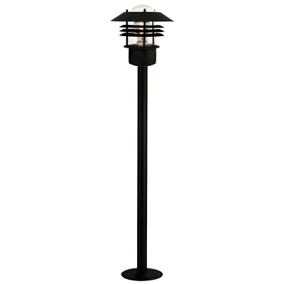 Nordlux - Vejers - 25118003 - Black Clear Glass IP54 Outdoor Post Light - Image 1 of 2
