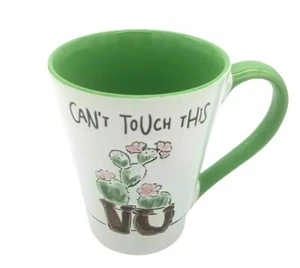 Certified International CAN'T TOUCH THIS Cactus Porcelain 14 oz  Coffee Mug Cup - Picture 1 of 6