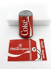 Vintage 1985 Coca-Cola Collectibles Coke Can Refrigerator Magnet W. Paper Tag