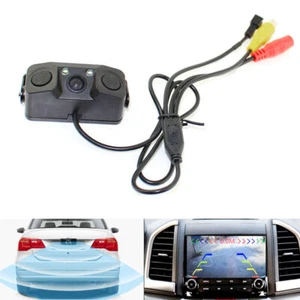 Auto Car Reverse Backup Parking Radar Rear View Camera With Parking Sensor UK - Picture 1 of 8