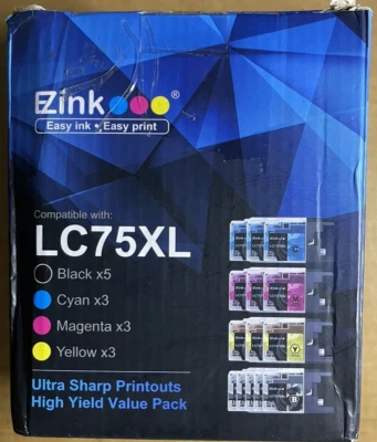 EZInk 13 Compatible Cartridge LC75XL for Brother LC-75 XL LC75 XL LC-71 XL LC71X - Image 1 of 4