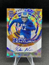 2023 Donruss Elite Turn of the Century Orange Puka Nacua RC Auto #’d 32/99