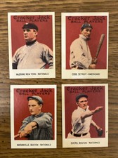 Cracker Jack Set Of 4 Topps mini Baseball cards 1993 Series COBB, EVERS, McGRAW