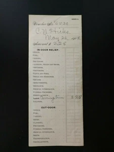 May 1902 Voucher #6530 C.N. Hicks Carriage Hire City Home Bill Poughkeepsie, NY - Picture 1 of 10