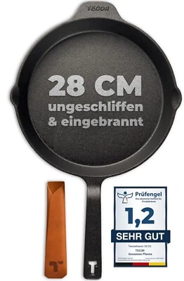 TECOR Gusseisenpfanne 28 cm – ungeschliffen, induktionstauglich & langlebig - Bild 1 von 4