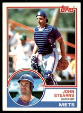 1983 Topps John Stearns . New York Mets #212