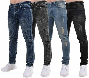 Lote de pantalones vaqueros elásticos de algodón rasgados Loyalty & Faith para hombre - Imagen 1 de 19