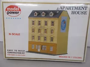 MODEL POWER # 1540 ~ APARTMENT HOUSE ~ BUILDING KIT ~N SCALE - Picture 1 of 4