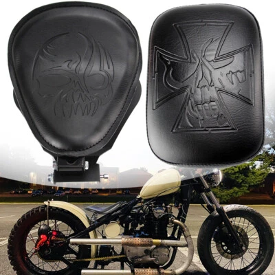 Asiento delantero individual y asiento guardabarros de motocicleta para Harley Chopper Bobber Sportster XL Foto 1 de 4