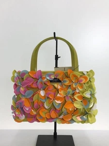 kate spade new york Sam Icon Bouquet Small Tote Bag Leather GRN KB129 - Picture 1 of 9