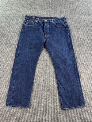 Levis 501XX Jeans Mens 38x30 Blue Denim Classic Original Straight Button Fly - Image 1 of 4