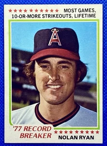 1978 Topps Nolan Ryan Record Breaker #6   EX-EXMINT   RC413 - Picture 1 of 2