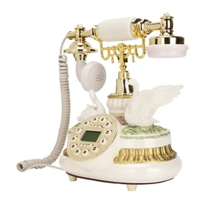 Antyczny telefon klasyczny europejski staromodny obrót stały cyfrowy vint SAL - Zdjęcie 1 z 22