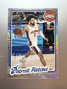 2025-26 Topps Chrome Cade Cunningham 1980-81 45th Anniversary #TC-CC Pistons - Picture 1 of 2