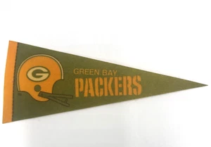 Vintage Green Bay Packers NFL Football Mini Pennant Mancave Decor - Picture 1 of 3