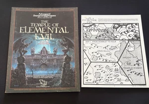 1985 AD&D 1st Edition Module T1-4 The Temple of Elemental Evil with Map TSR 9147 - Picture 1 of 8