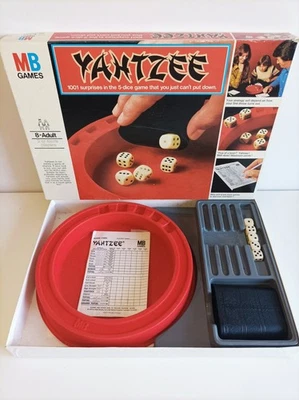 Vintage Yahtzee Dice Game MB Games 1976 Board Game Christmas Family Fun - Image 1 of 4
