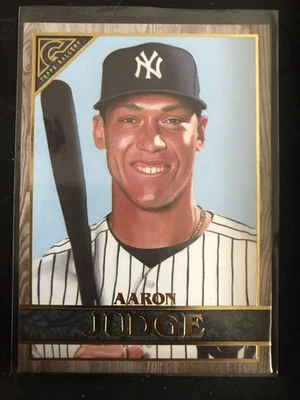 2020 Topps Gallery Wood Border Parallel #100 Aaron Judge New York Yankees - Image 1 of 2