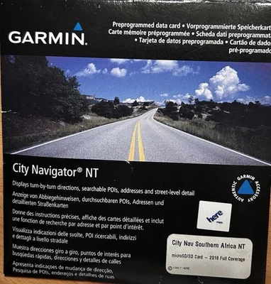 Garmin City Nav Südafrika Southern Afrika NT microSD  2018 - Bild 1 von 4
