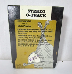 Instrumental Tribute to Elvis Presley 8 Track Tape 1977 NEW SEALED - Picture 1 of 7