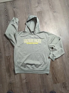 Sudadera con capucha Under Armour de policía militar para hombre L gris jaspeado calce suelto - Imagen 1 de 10