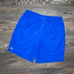 Vintage LACOSTE Sport Nylon Shorts Blue size Large - Picture 1 of 10