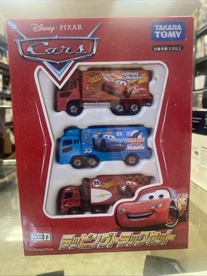 Disney Pixar Tomica Cars Wrapping Truck Set Japan - image 1 of 4