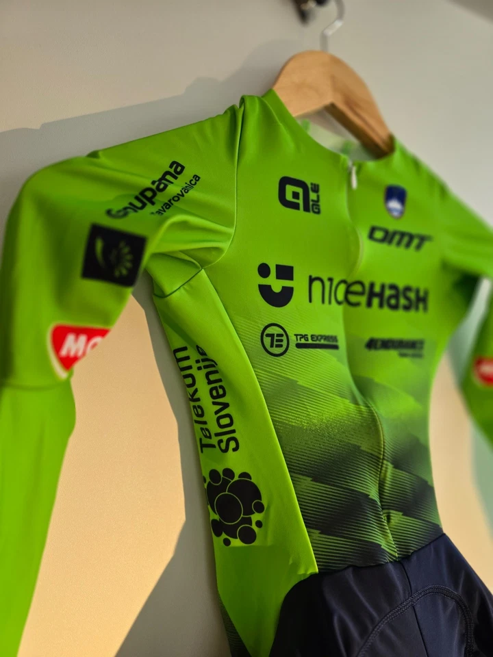 Traje de velocidad TT hecho a medida del equipo nacional original de Tadej Pogačar XS 2025 (Ruanda) Foto 1 de 4