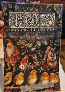 New IOD Transfers "Yuletide" Christmas Holiday with Rub On Applicator - Picture 1 of 6
