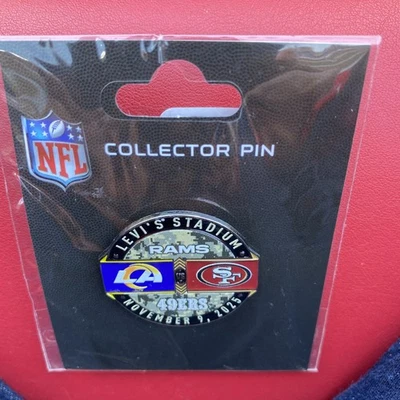 49ERS VS LA RAMS GAMEDAY PIN 11 09 2025 LEVI STADIUM #4 GAME DAY - Image 1 of 2