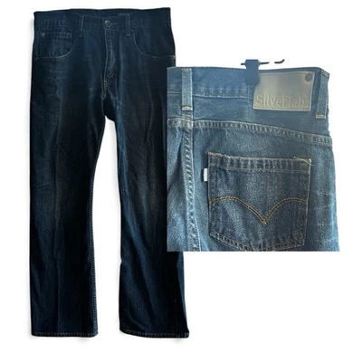 Jeans para hombre Levi's Silvertab 31x32 azul bootcut denim, años 90 Y2K (se adapta a 32x30,5) Foto 1 de 4