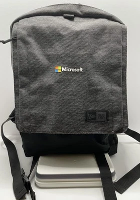 Mochila Mochila Microsoft Logo New Era Legacy Negra y Gris Jaspeado Foto 1 de 4