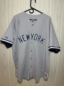 DEREK JETER 2009 AUTHENTIC NEW YORK YANKEES MAJESTIC JERSEY SIZE 2XL - Picture 1 of 8