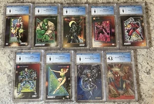 1992 Marvel Universe III Series Lot Of 9 CGC TRADING CARDS ALL MINT 9 (1) Gem 9 - Picture 1 of 11