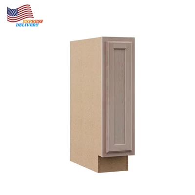 9 pulgadas W X 34,5 pulgadas Mueble de cocina base montado en H en panel empotrado sin terminar Foto 1 de 4