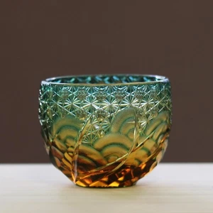Edo Kiriko Cut Glass “YD-16” Tumbler – Limited Edition Japanese Craft - Picture 1 of 1