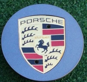 Factory Porsche Wheel Center Caps Genuine Original OEM Color Logo Crest Set of 4 - Picture 1 of 12