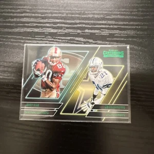 Rare Jerry Rice Deion Sanders 2022 Panini Contenders Insert Series Emerald CS-RS - Bild 1 von 3