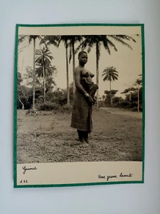 29x23 -GUINEE- Attr. à Jean Morin/Alger 1950 - Une jeune beauté - Vintage print - Picture 1 of 1