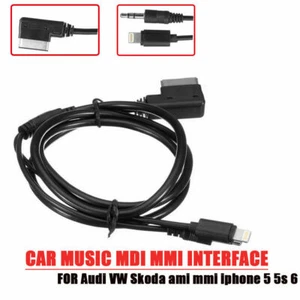 Music Interface AMI MMI MDI Audio AUX Adapter Cable For Audi A3 A4 IPhone 6 - Picture 1 of 9