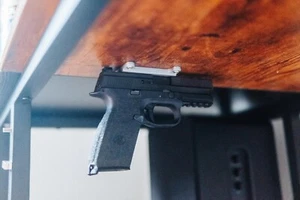 Concealed / Under Table Magnetic Firearm Mount with Variable Strength - Picture 1 of 3