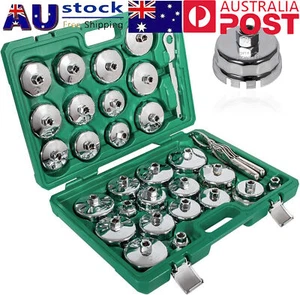 31Pcs/Set Steel Auto Oil Filter Wrench Socket Cup Type Cap Removal Tools Kit AU - Picture 1 of 11