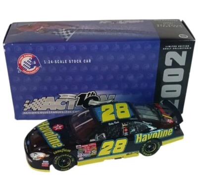 Nascar Action 2002 1:24 Ricky Rudd Havoline Ford Taurus Diecast Race Car W/Box - Image 1 of 4