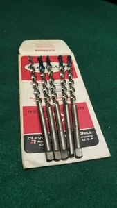 Hecho en EE. UU. CLEVELAND TWIST 19/64" Hi-Helix taladro escalonado longitud 7/32 HSS paquete de 5 - Imagen 1 de 5