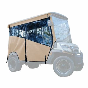RED DOT ICON Epic E40FX Golf Cart Enclosure | Stain Resistant | Linen| 2024 -Up - Picture 1 of 8