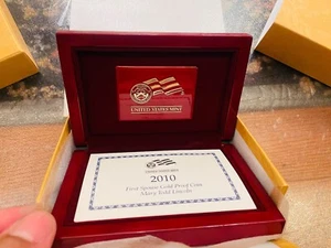 *2010 FIRST SPOUSE SERIES Mary Todd Lincoln GOLD PROOF EMPTY BOX w/COA NO COIN!* - Picture 1 of 7