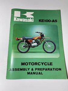NOS Kawasaki KE100 A5 Assembly and Preparation Manual KE 100 - Picture 1 of 4